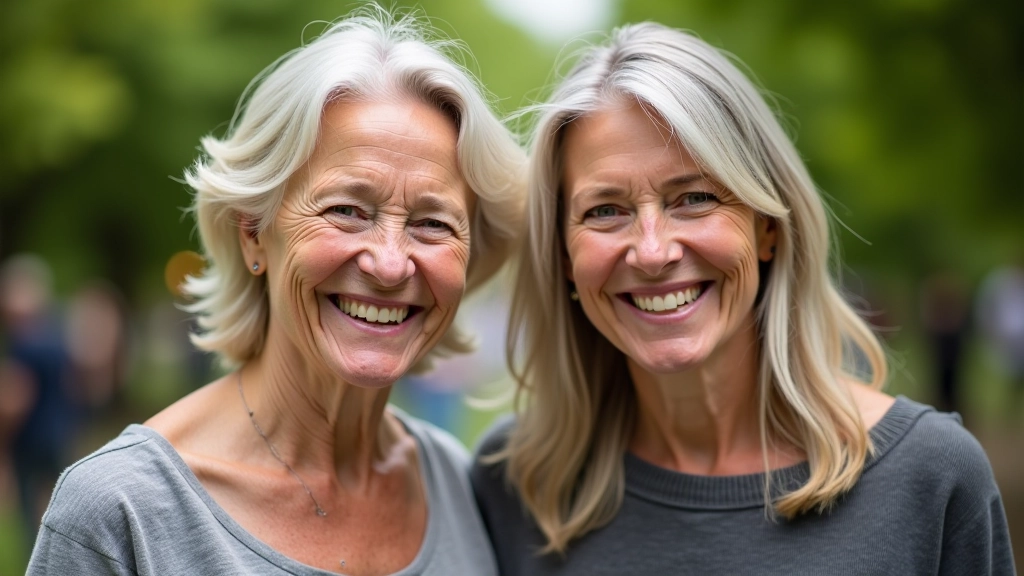 Group of seniors smiling and celebrating together at outdoor festival, diverse community moment
