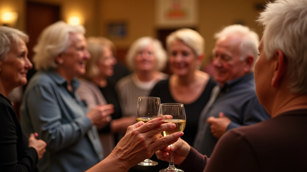 Dancers from different Irish cities connecting at a community dance event with smiles and engaged expressions